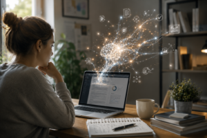 Ufficio moderno con visione creativa digitale