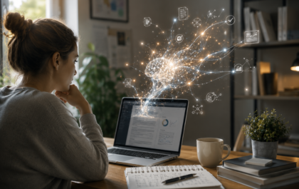 Ufficio moderno con visione creativa digitale